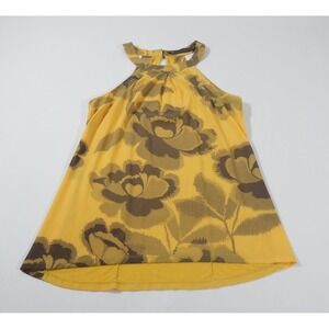 Outback Red Women's Yellow Floral Sleeveless Blouse Size XS